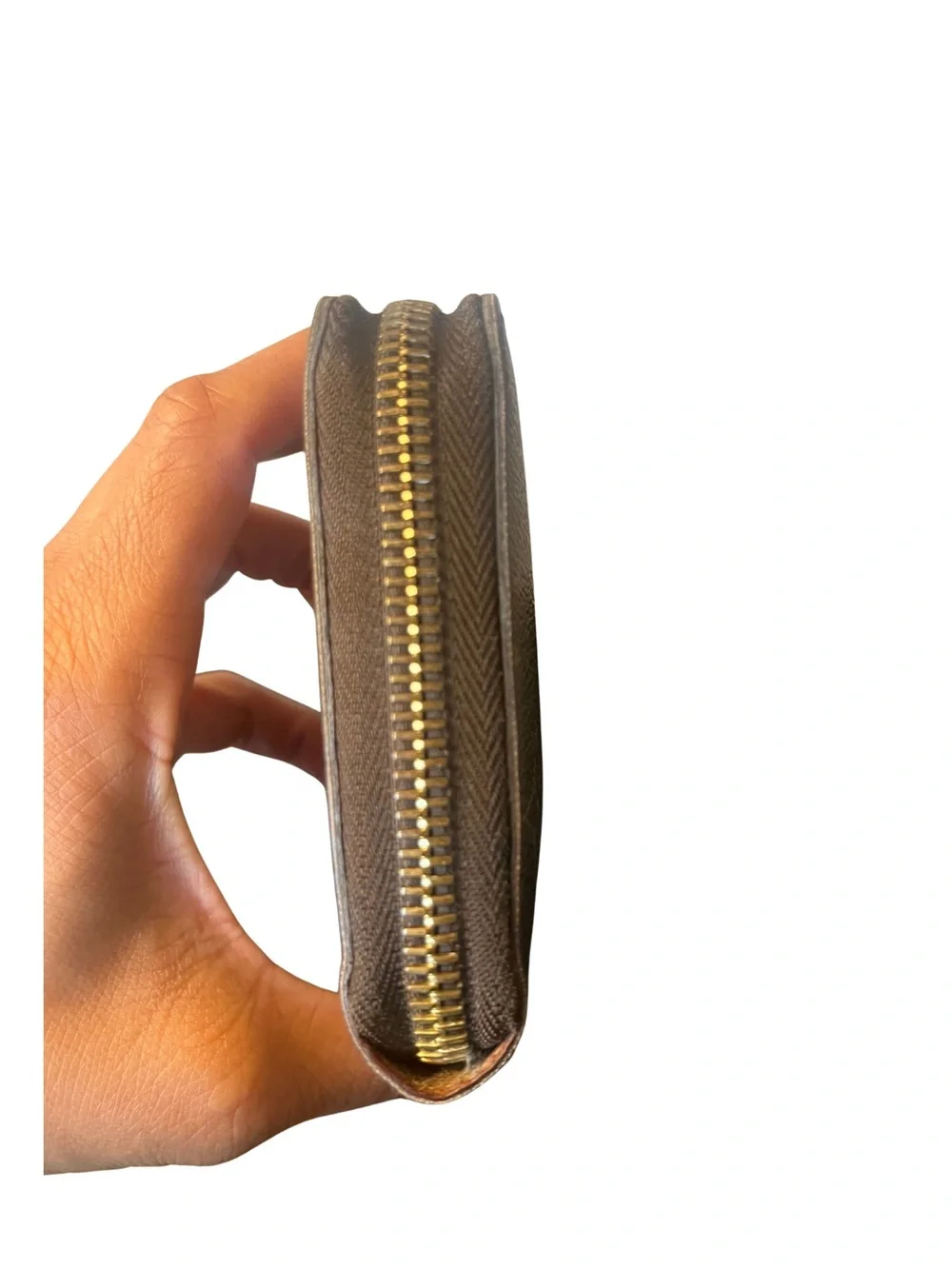 Louis Vuitton Brown Monogram Zip Wallet